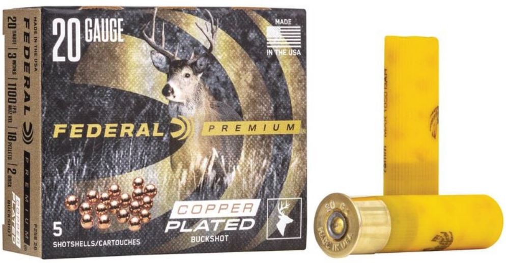 FED. PREM. 20 ga. 3” 2B 18 PEL. BUCK SHO