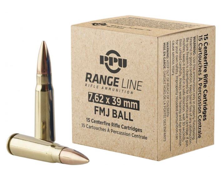 PRVI Rifle 7.62×39 Range FMJ 123gr