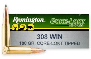 REM 308 WIN 180GR CORE-LOKT TIPPED