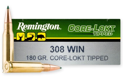 REM 308 WIN 180GR CORE-LOKT TIPPED