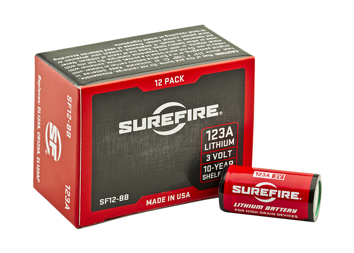 SUREFIRE 12 SF123A BATTERIES, BOXED