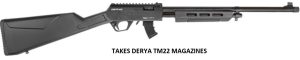 DERYA TM22-PA-18 c.22 LR 18" PUMP Action Synthetic