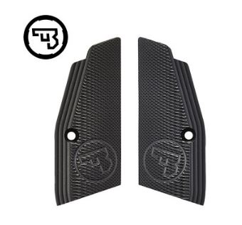 CZ A1 GRIPS, FOR CZ75 SHORT, BLACK, CHECKERED