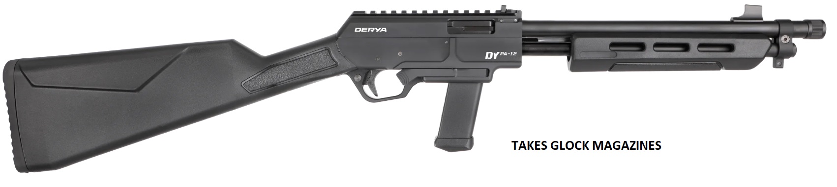 DERYA DYPA-12 c.9MM 12″ PUMP Action Synthetic