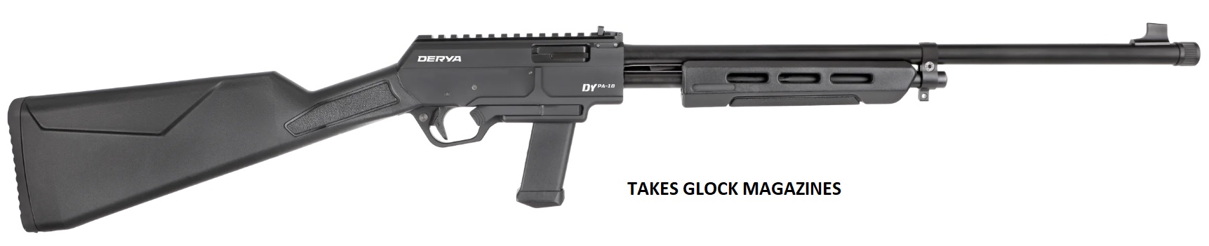 DERYA DYPA-16 c.9MM 16″ PUMP Action Synthetic