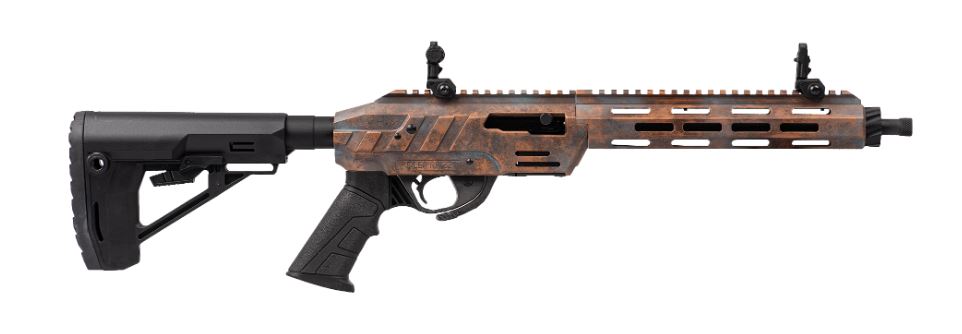 ADLER RF224 SEMI AUTO RIFLE, 22LR, 11.7″BBL, 26.3″OAL, RUSTE