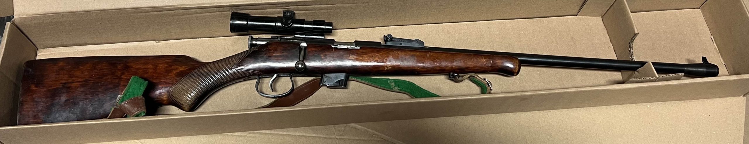 TULA .22 LR BOLT ACTION  5RD Used GRADE B-C SCOPE COMBO