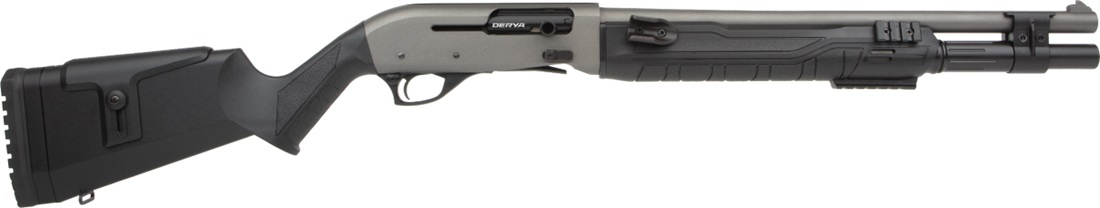 DERYA LION 12GA, 18.5″ Semi Auto Sniper Grey Barrel 5+1
