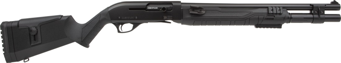 DERYA LION 12GA, 18.5″ Semi Auto BLACK 5+1